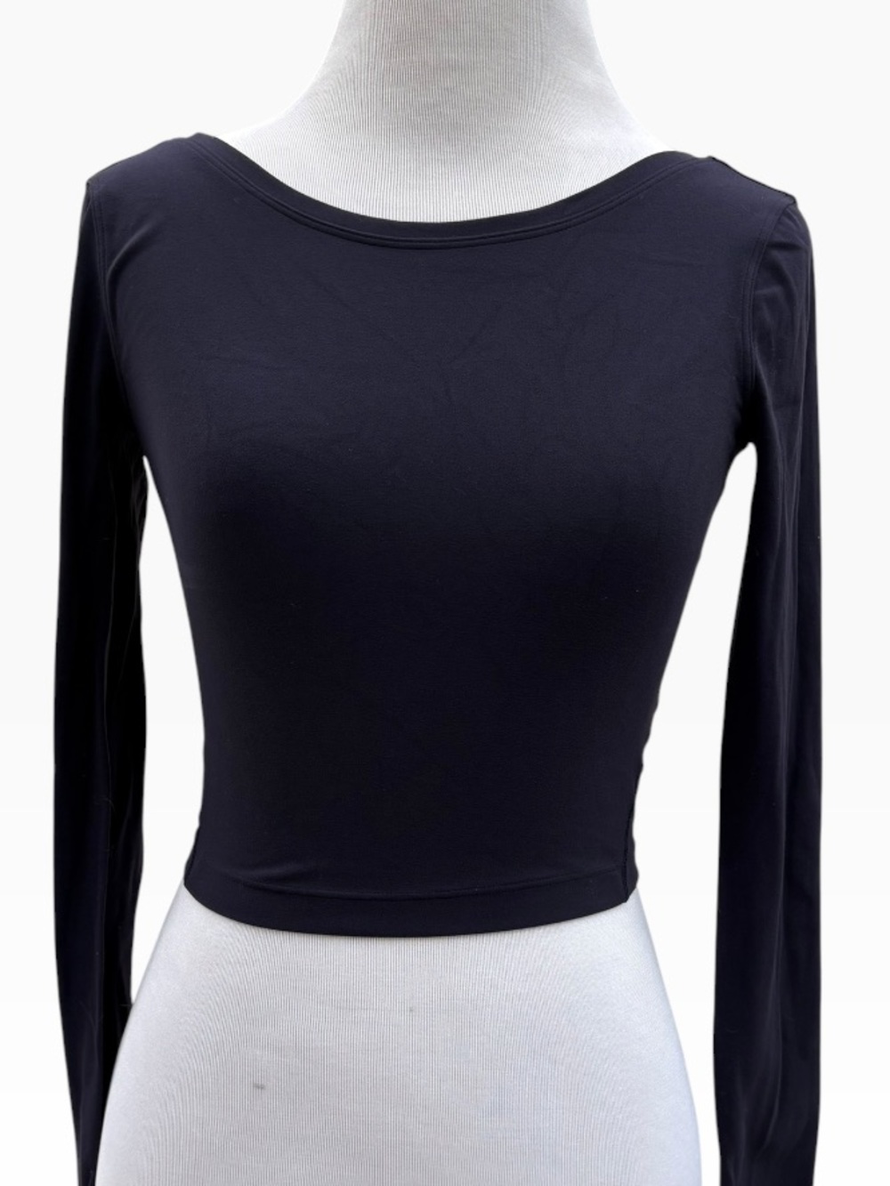lululemon athletica Navy Long-Sleeve Crop Top